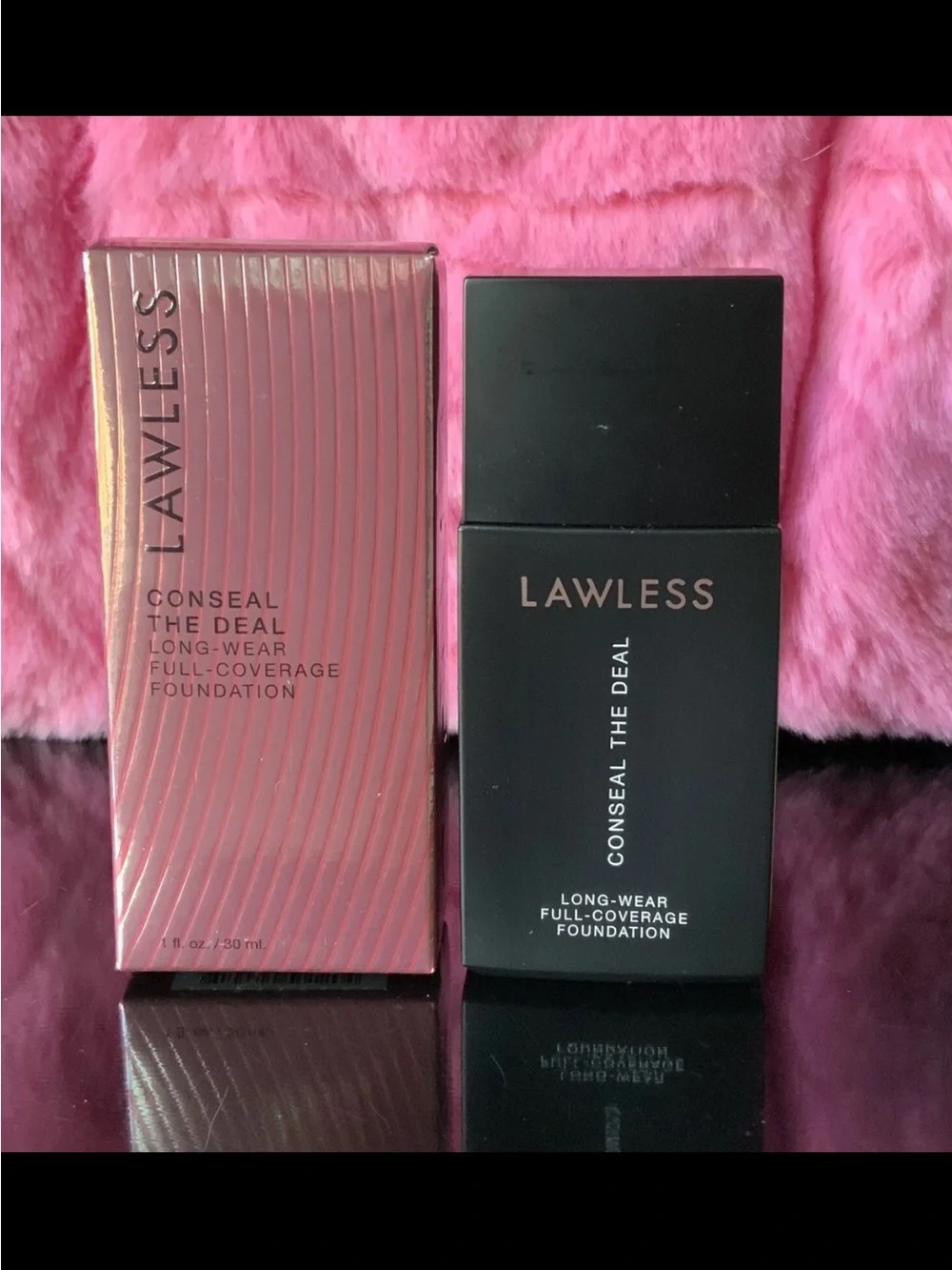 Lawless Full Coverage Buildable Foundation Makeup Shade Seashell; Fair Cool